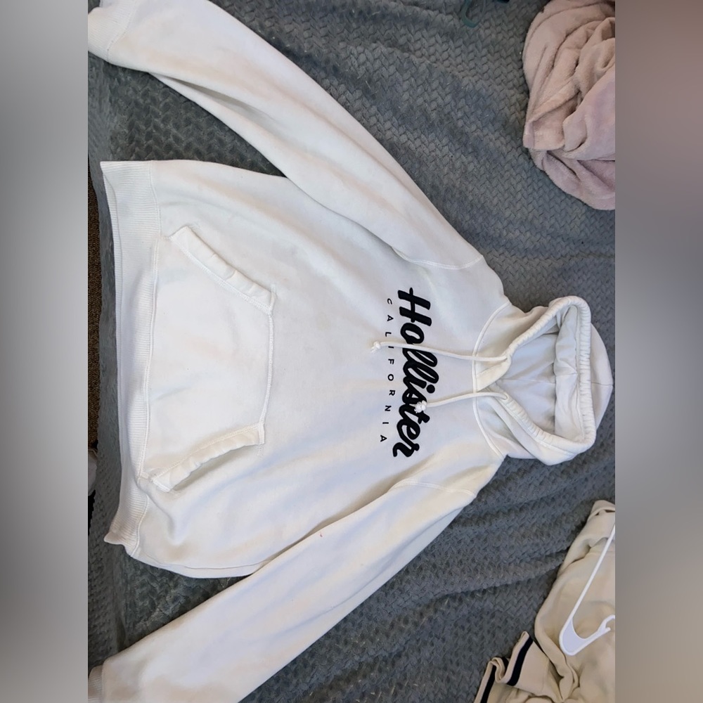 White Hollister Hoodie